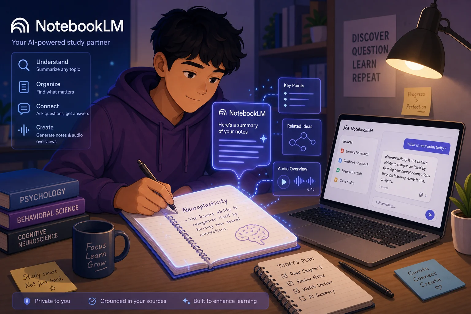 NotebookLM para estudiar: cómo usarlo como un preparador (no un simple resumidor)