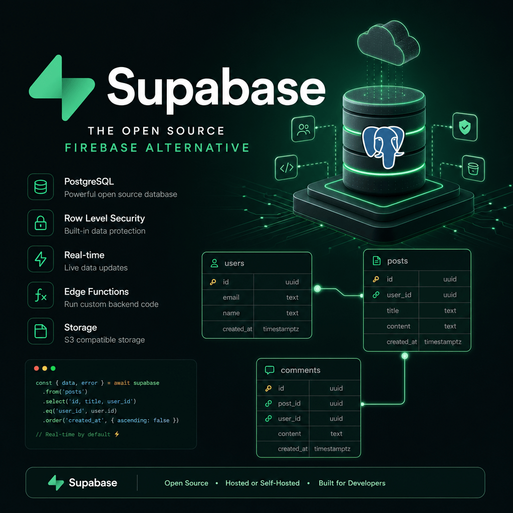 Supabase: La alternativa open source a Firebase que está conquistando el desarrollo web
